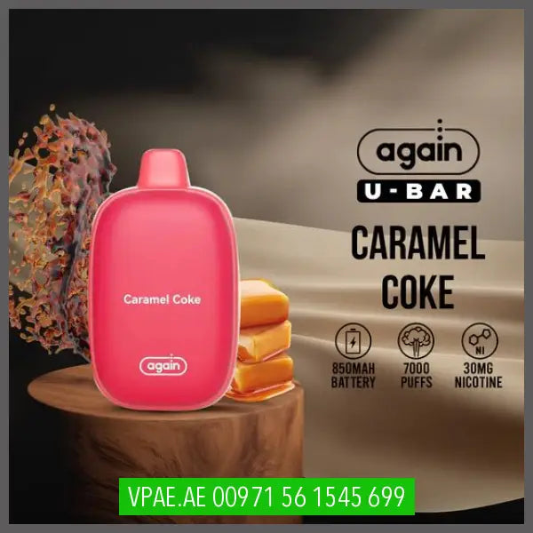 Again U-Bar 7000 Puffs 30Mg Caramel Coke / 1 Device Disposable