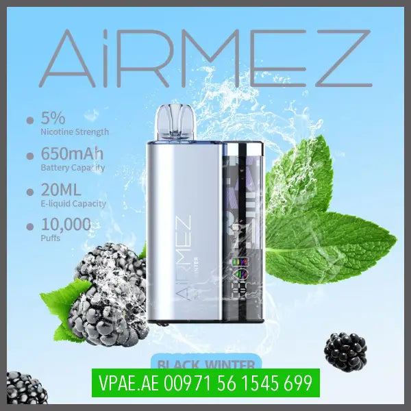 Airmez 10000 Disposable Vape 50Mg Black Winter / 1 Device Disposable