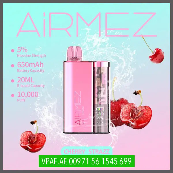 Airmez 10000 Disposable Vape 50Mg Cherry Strazz / 1 Device Disposable