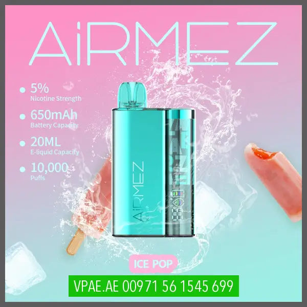 Airmez 10000 Disposable Vape 50Mg Ice Pop / 1 Device Disposable