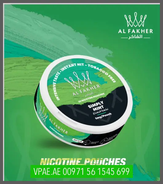 Al Fakher Nicotine Pouches 20Psc Can Simply Mint Pouches