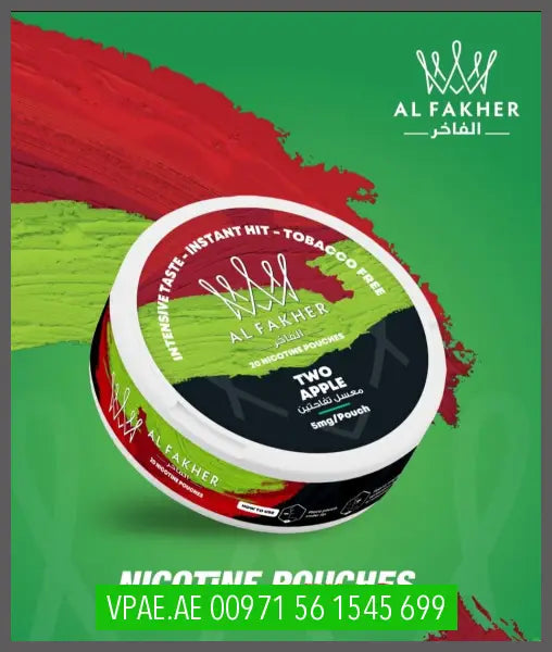 Al Fakher Nicotine Pouches 20Psc Can Tow Apple Pouches