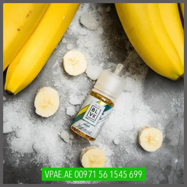 BANANA ICE SALT PLUS E-LIQUID 30ML OV Store Arab Emirates  BLVK