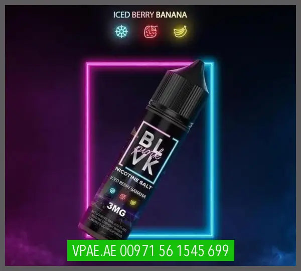 BLVK JUICE PINK ICED BERRY BANANA 60ML OV Store Arab Emirates  BLVK