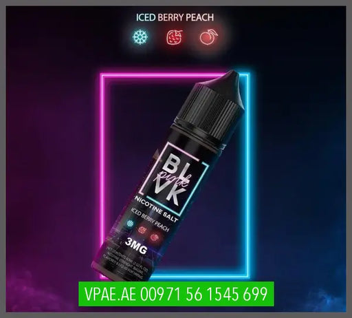 BLVK JUICE PINK ICED BERRY PEACH 60ML OV Store Arab Emirates  BLVK