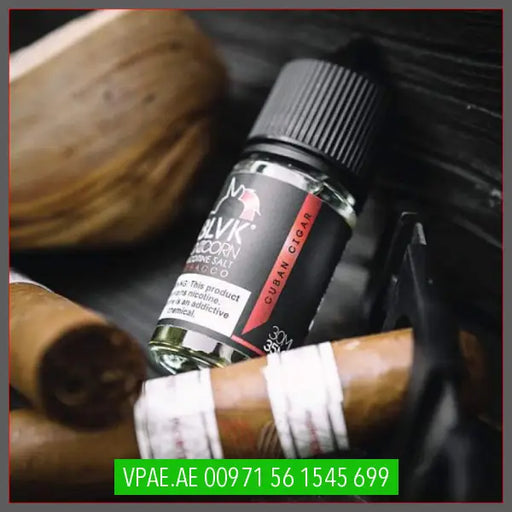 BLVK TOBACCO CUBAN CIGAR NICOTINE SALT E-LIQUID 30ML OV Store Arab Emirates  BLVK