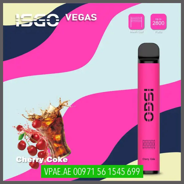 Cherry Coke ISGO Vegas 2800 Puffs 20MG OV Store Arab Emirates  I S G O