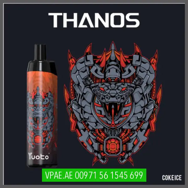 Coke Ice Yuoto Thanos 5000puffs Rechargeable  5% OV Store Arab Emirates  yuoto