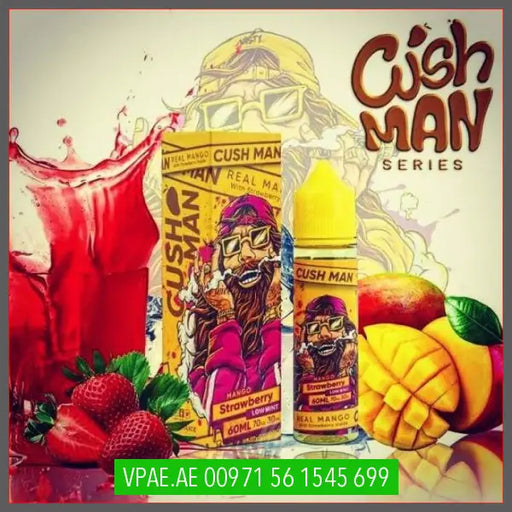 Cush Man Series – Mango Strawberry 60ML OV Store Arab Emirates  Nasty