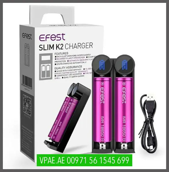 Efest SLIM K2 Intelligent Charger OV Store Arab Emirates  Efest