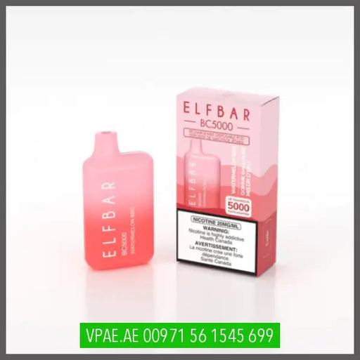 ELF BAR BC5000 RECHARGEABLE DISPOSABLE WATERMELON BUBBLE GUM OV Store Arab Emirates  ELF BAR