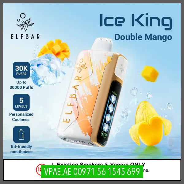 Elf Bar Ice King Disposable Vape 30k Puffs 20MG UAE VAPE STORE (vpae.ae) ELF BAR