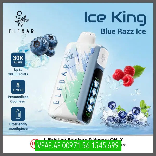 Elf Bar Ice King Disposable Vape 30k Puffs 20MG UAE VAPE STORE (vpae.ae) ELF BAR