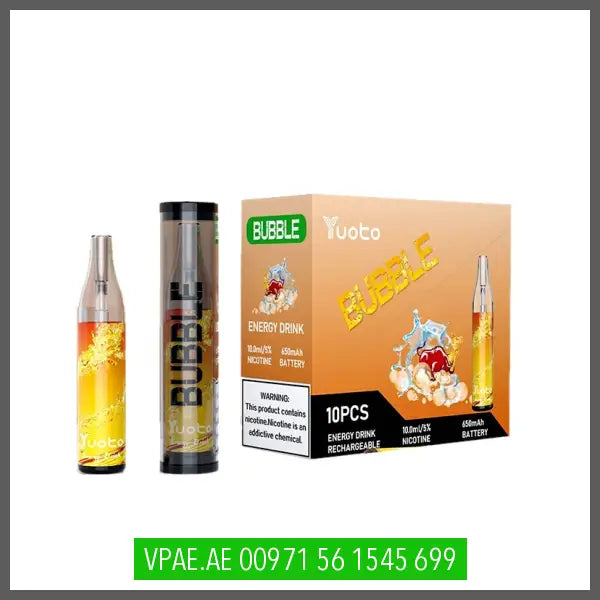 Energy Drink Yuoto Bubble Disposable Vape Kit 4000 Puffs Rechargeable OV Store Arab Emirates  yuoto