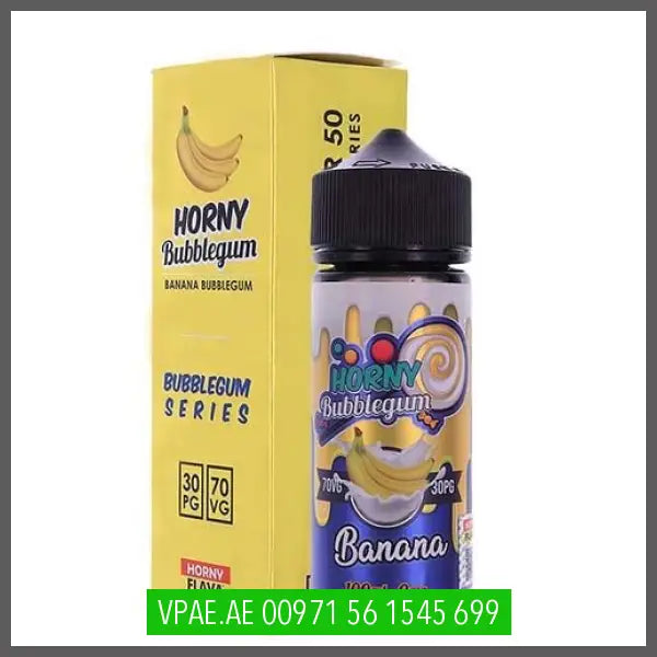 Horny Bubblegum Banana 100ML OV Store Arab Emirates  Horny