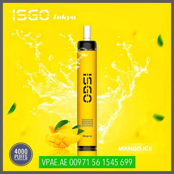 ISGO TOKYO 4000 PUFFS DISPOSABLE OV Store Arab Emirates  I S G O