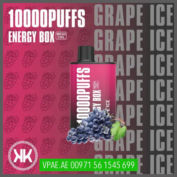 KK Energy Box 10000 Puffs Disposable 5% OV Store Arab Emirates  KK