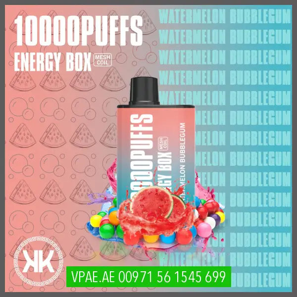 KK Energy Box 10000 Puffs Disposable 5% OV Store Arab Emirates  KK