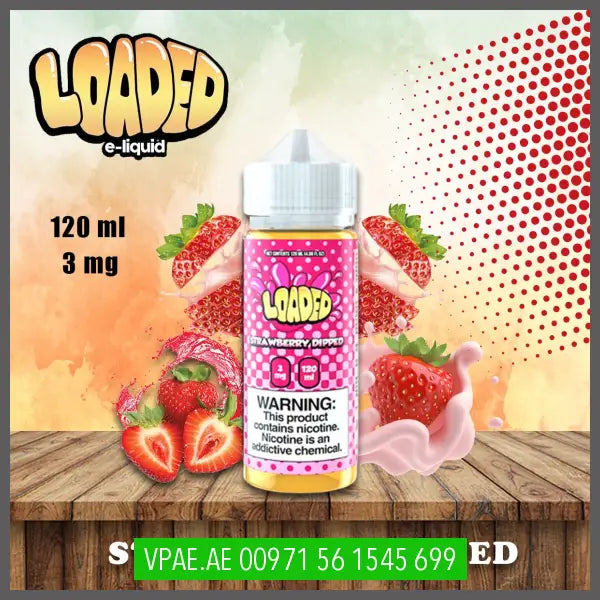 LOADED STRAWBERRY DIPPED 120ML OV Store Arab Emirates  Loaded