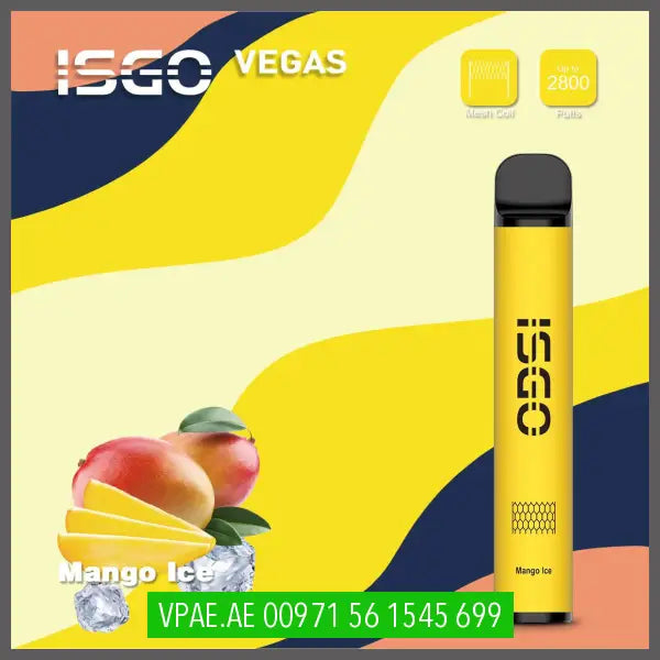 Mango Ice ISGO Vegas 2800 Puffs 20MG OV Store Arab Emirates  I S G O