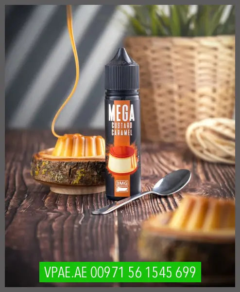 Mega Mega Custard Caramel Ejuice 120ML OV Store Arab Emirates  mega