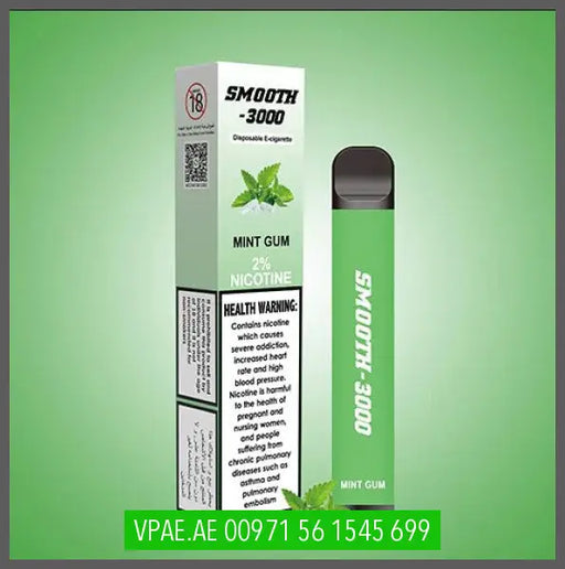 Mint Gum Smooth Disposable 3000puffs 20MG OV Store Arab Emirates  SMOOTH