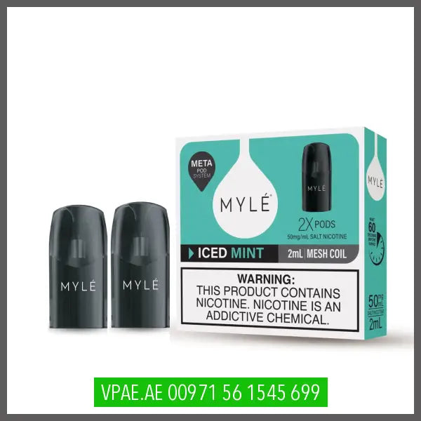 Myle Meta Replcamnt Pods Iced Mint Replacement Pod