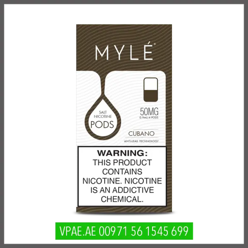 MYLE V4 Replacement Flavor Pods  pack of 4 OV Store Arab Emirates  MYLÈ VAPOR