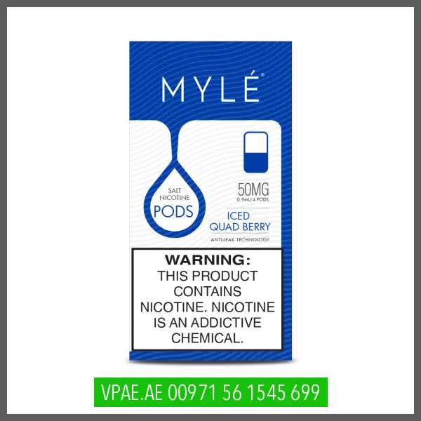 MYLE V4 Replacement Flavor Pods  pack of 4 OV Store Arab Emirates  MYLÈ VAPOR