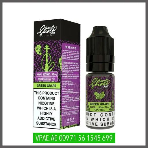 Nasty Juice Shisha Salts  Green Grape 30ML OV Store Arab Emirates  Nasty