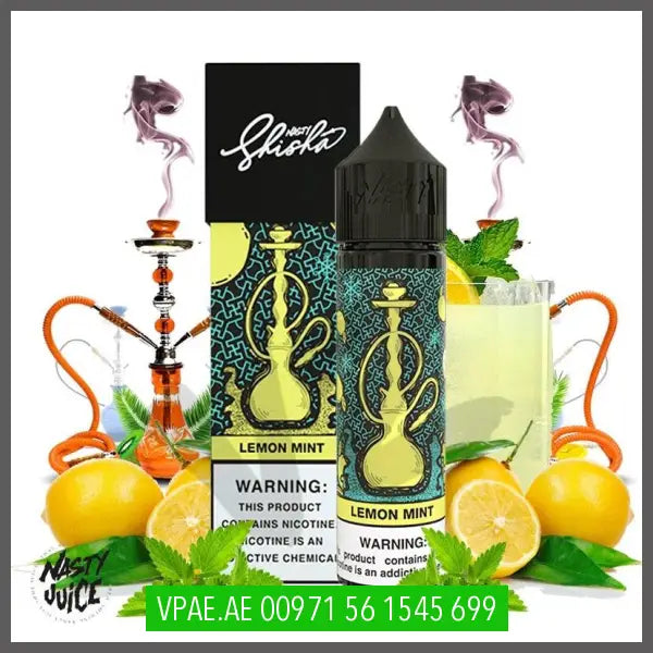 Nasty Shisha – Lemon Mint 60ML OV Store Arab Emirates  Nasty