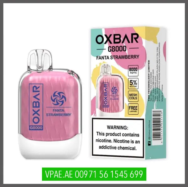 Oxbar G8000 Disposable Vape 50Mg Fanta Strawberry Disposable