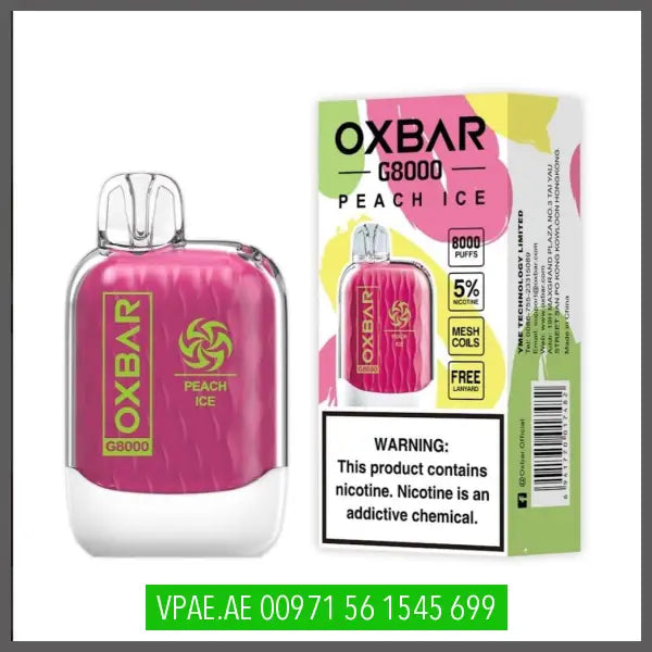 Oxbar G8000 Disposable Vape 50Mg Peach Ice Disposable