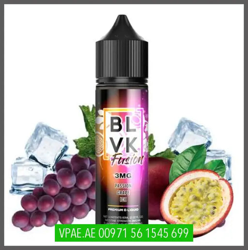 PASSION GRAPE ICE - BLVK FUSION 60ML OV Store Arab Emirates  BLVK