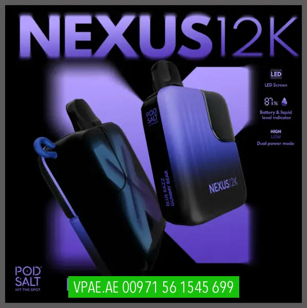 Pod Salt Nexus 12000 Puffs UAE VAPE STORE (vpae.ae) POD SALT