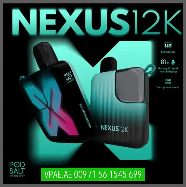 Pod Salt Nexus 12000 Puffs UAE VAPE STORE (vpae.ae) POD SALT