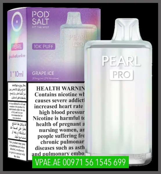 PODSALT PEARL PRO 10K PUFFS 20MG OV Store Arab Emirates  POD SALT