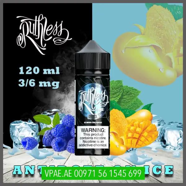 Ruthless Antidote On Ice Freeze Edition 120Ml Electronic Cigarettes