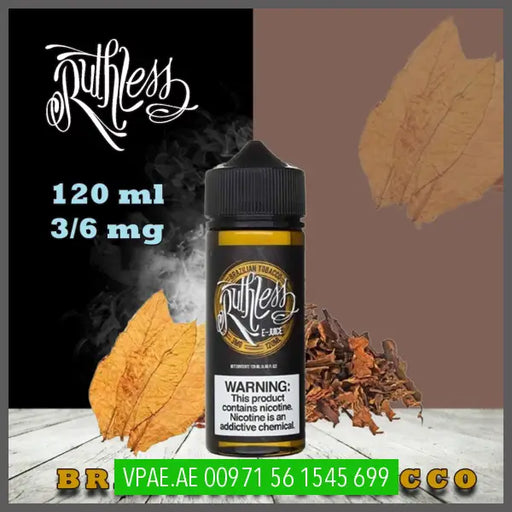 Ruthless Brazilian Tobacco 120Ml E - Liquid