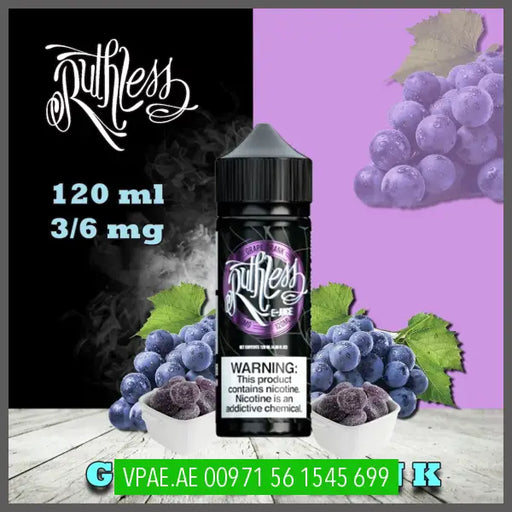 RUTHLESS GRAPE DRANK 120ML OV Store Arab Emirates  Ruthless