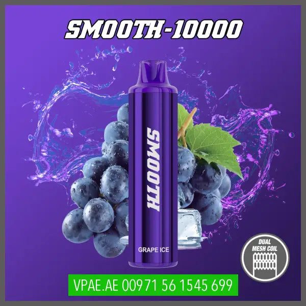 Smooth 10K Puffs Disposable Vape % 2 Grape Ice Disposable