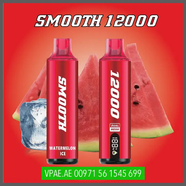 Smooth 12K Puffs Disposable Vape % 2 Watermelon Ice Disposable