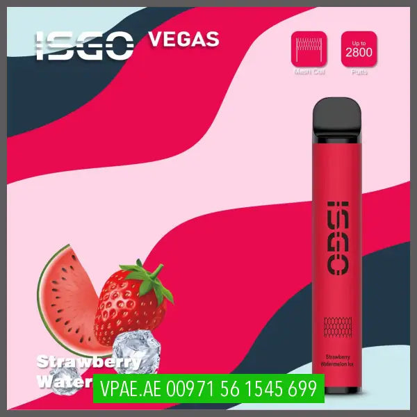 Strawberry Grape Ice ISGO Vegas 2800 Puffs 20MG OV Store Arab Emirates  I S G O