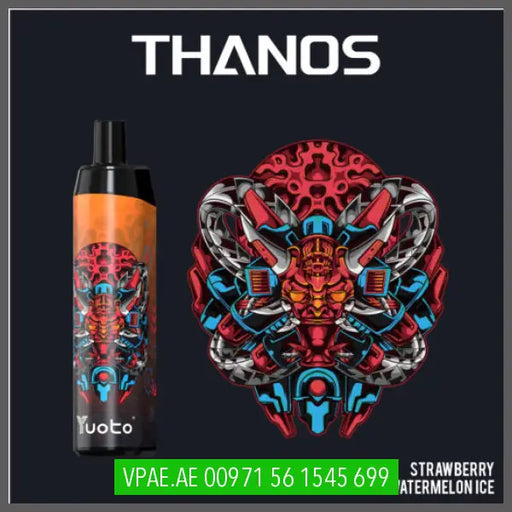 Strawberry Watermelon Ice Yuoto Thanos 5000puffs Rechargeable  5% OV Store Arab Emirates  yuoto