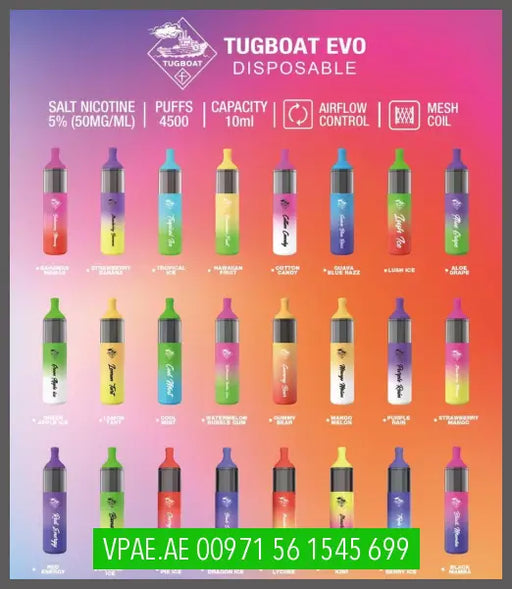 Cheap Disposable in dubai tugboat evo 