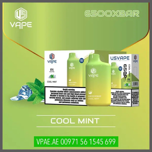 USVape Cool Mint 6500XBAR Disposable OV Store Arab Emirates  USVape