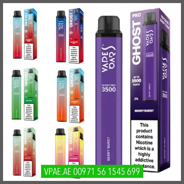 Vapes Bars Ghost Pro 3500 Puffs 2% OV Store Arab Emirates  VAPES BARS