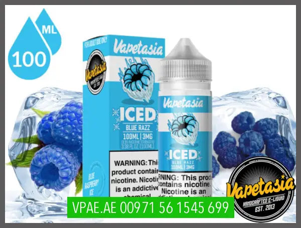 Vapetasia Iced Blue Razz 100Ml E - Liquid