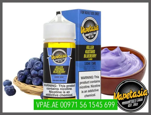 Vapetasia Killer Kustard Blueberry 100Ml E - Liquid