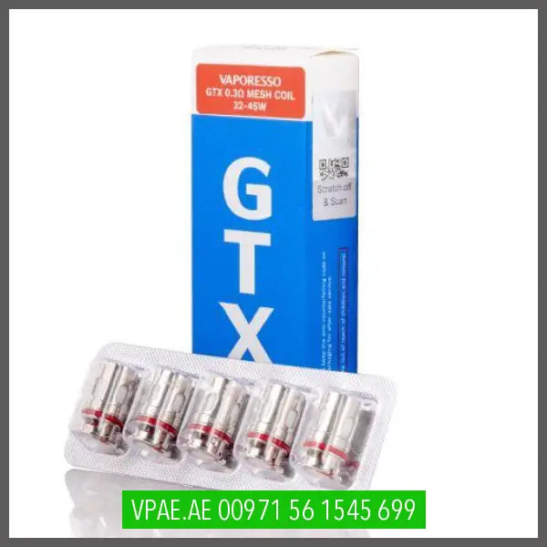 VAPORESSO GTX REPLACEMENT COILS OV Store Arab Emirates  Vaporesso